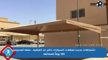 اشتراطات جديدة لمظلات السيارات داخل حد الملكية.. مهلة تصحيحية 180 يوماً للمخالفة